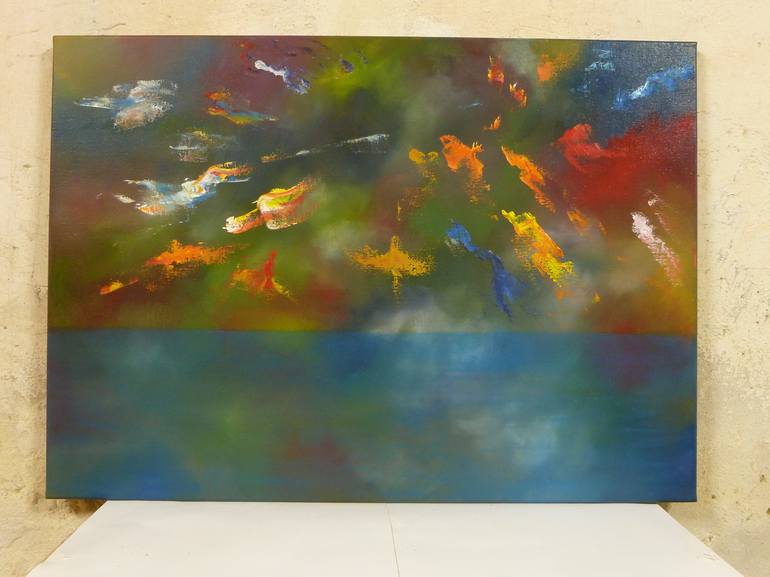 Original Abstract Expressionism Abstract Painting by Tui Sada