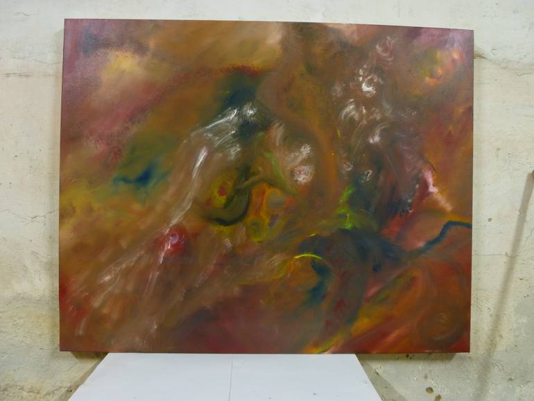 Original Abstract Expressionism Abstract Painting by Tui Sada