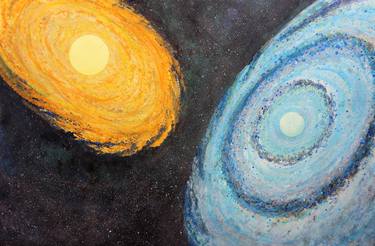 Original Outer Space Paintings by Tui Sada