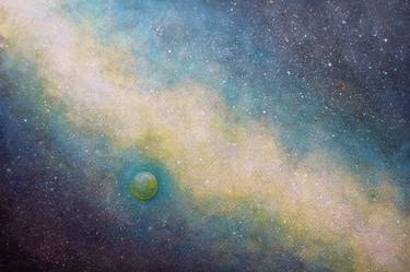 Original Realism Outer Space Paintings by Tui Sada