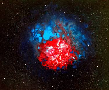 Original Fine Art Outer Space Paintings by Tui Sada