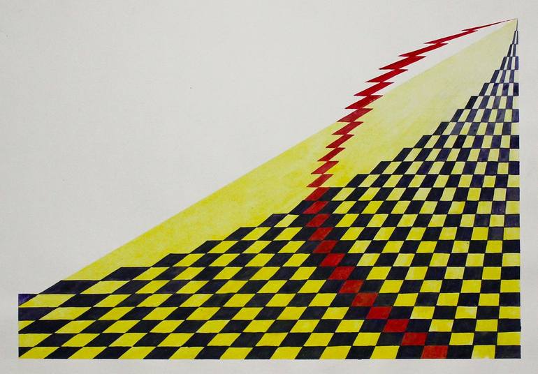 Original Geometric Painting by Tui Sada