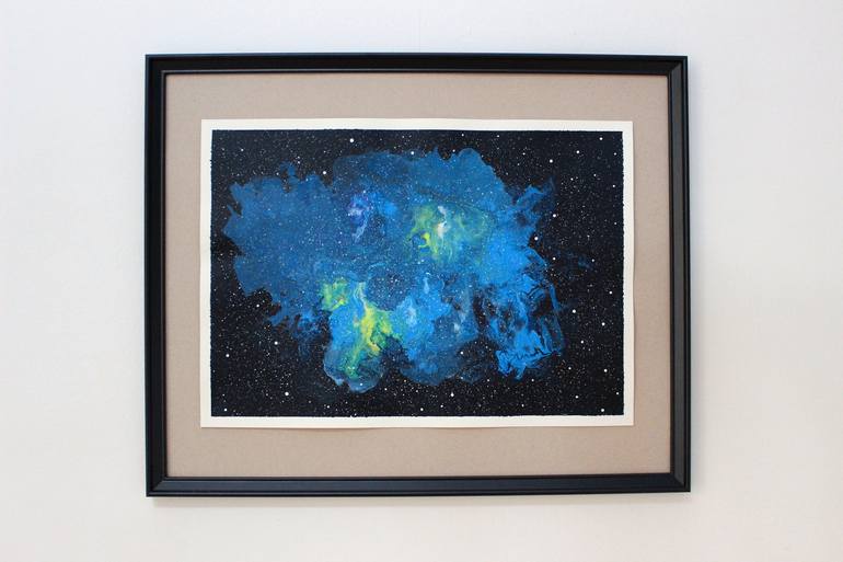 Original Fine Art Outer Space Painting by Tui Sada