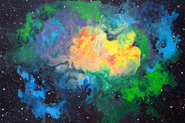 Original Outer Space Paintings by Tui Sada