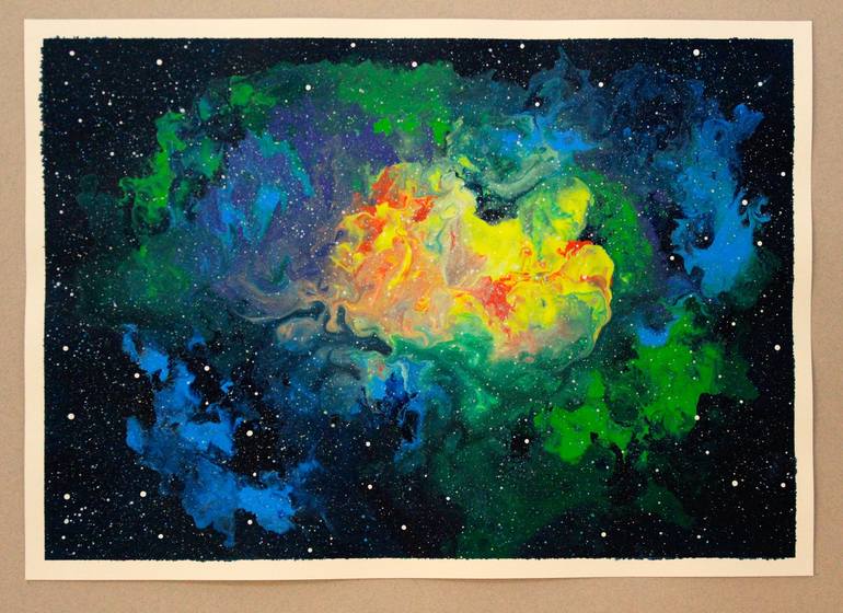 Original Outer Space Painting by Tui Sada