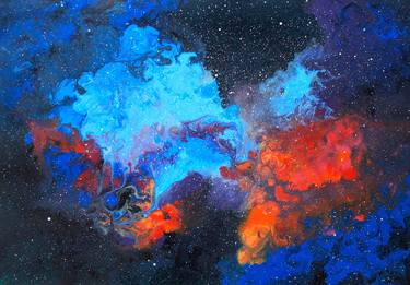 Original Realism Outer Space Paintings by Tui Sada