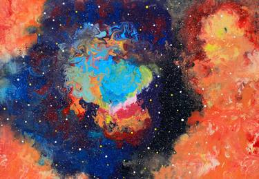 Original Fine Art Outer Space Paintings by Tui Sada