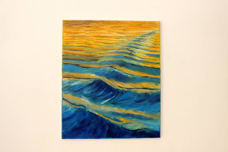 Original Impressionism Seascape Painting by Tui Sada