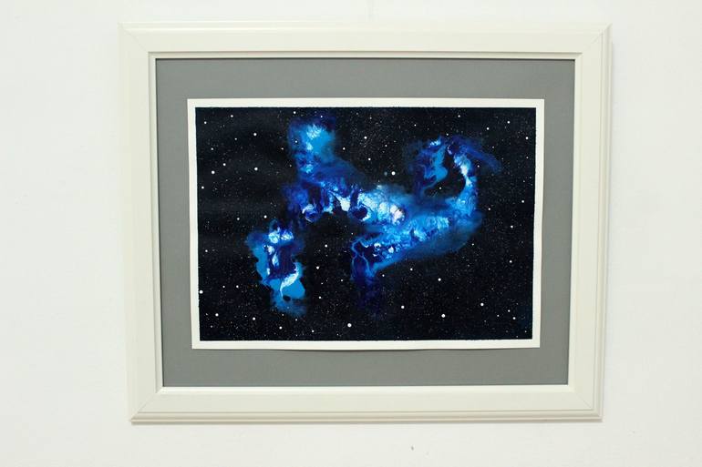 Original Fine Art Outer Space Painting by Tui Sada