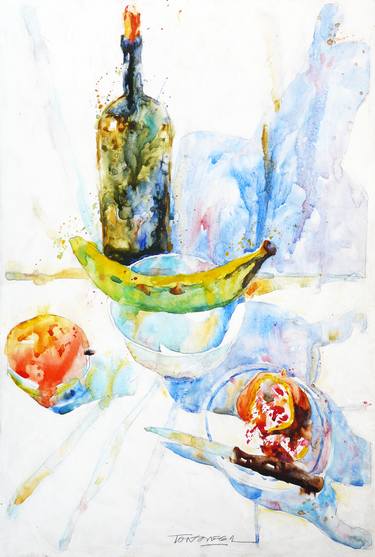 Original Impressionism Still Life Paintings by Toño Vega