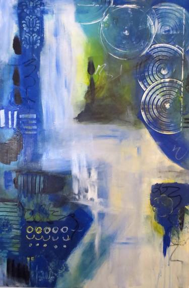 Print of Abstract Cities Paintings by Cheryl Wilson