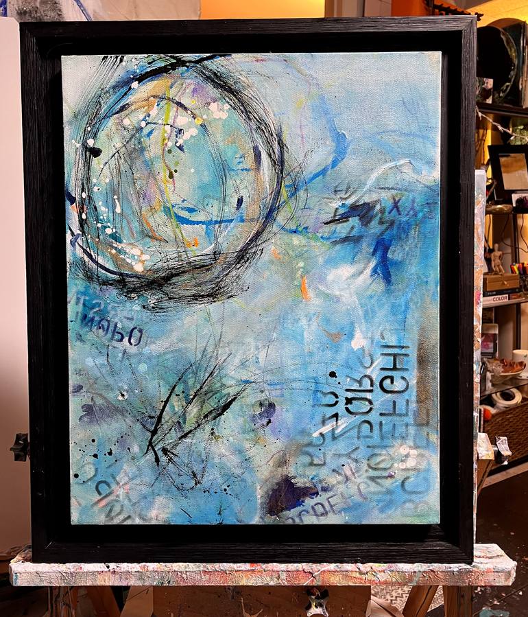 Original Art Deco Abstract Painting by Cheryl Wilson