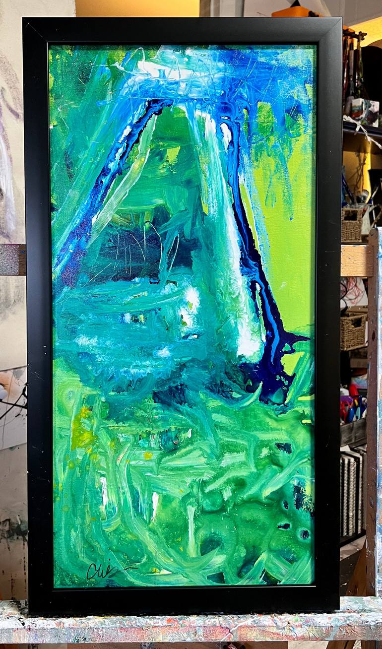Original Abstract Expressionism Abstract Painting by Cheryl Wilson