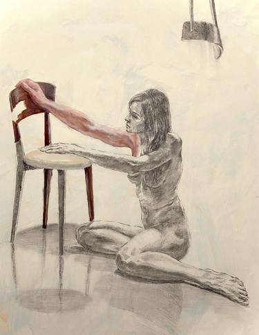 Print of Realism Body Mixed Media by Olga Polianska