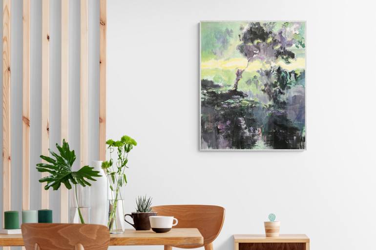 Original Abstract Landscape Painting by Olga Polianska