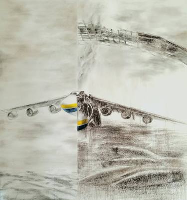 Print of Realism Airplane Drawings by Olga Polianska