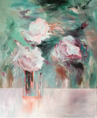 Original Abstract Floral Paintings by Olga Polianska