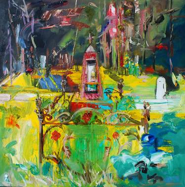 Original Figurative Nature Painting by Asavei Pietraru Ana