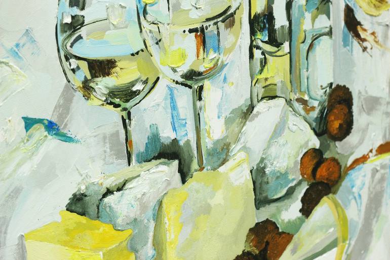 Original Abstract Food & Drink Painting by Olya Kartavaya