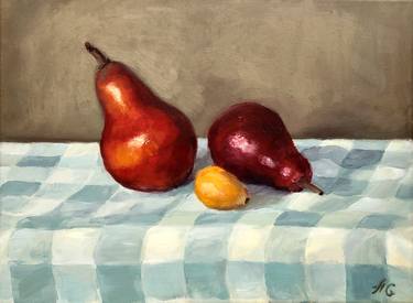 "Red pears"_still Life_oil on canvas thumb