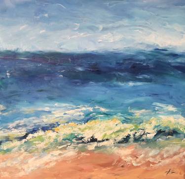 Original Abstract Seascape Paintings by Alla Gorelik