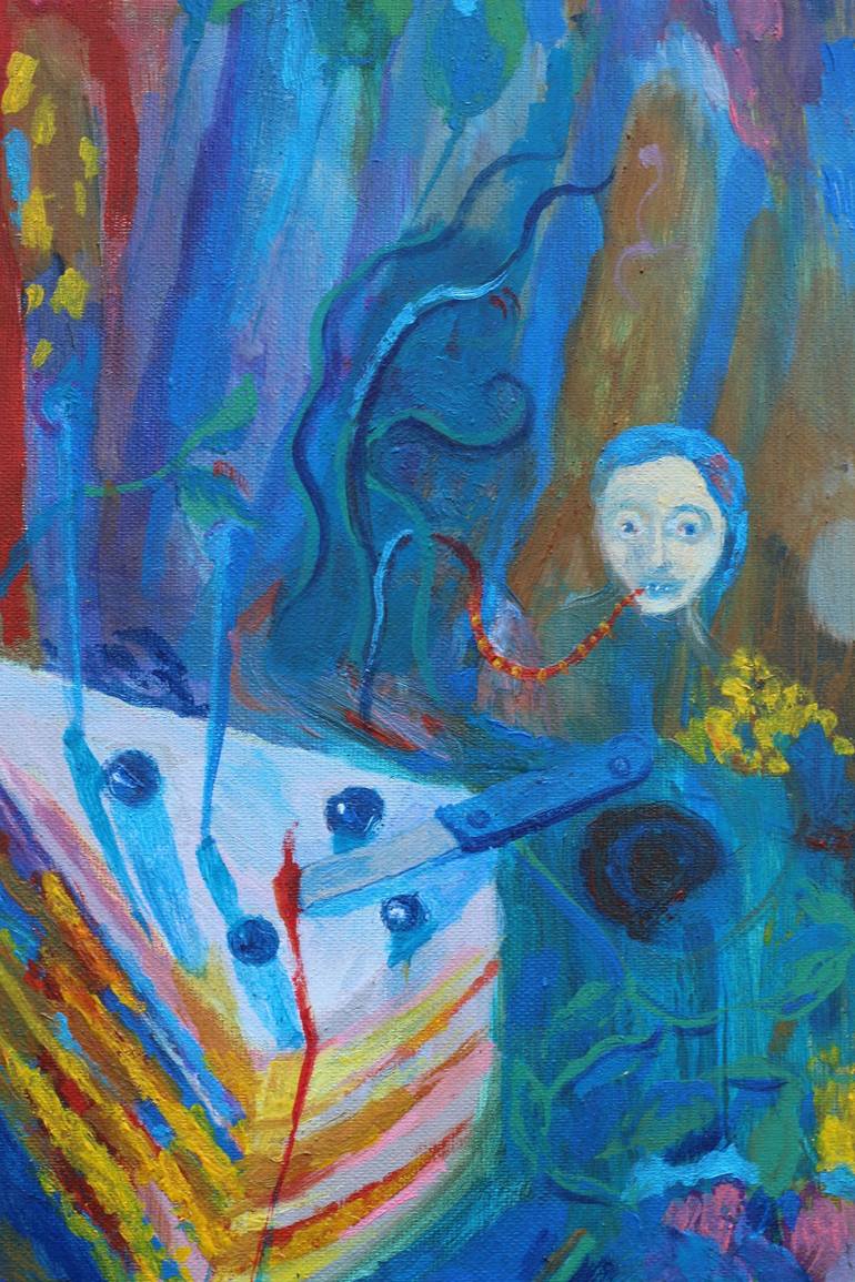 Original Expressionism Fantasy Painting by Aurelija Kairyte-Smolianskiene