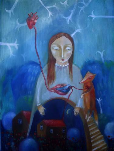 Original Figurative Home Paintings by Aurelija Kairyte-Smolianskiene