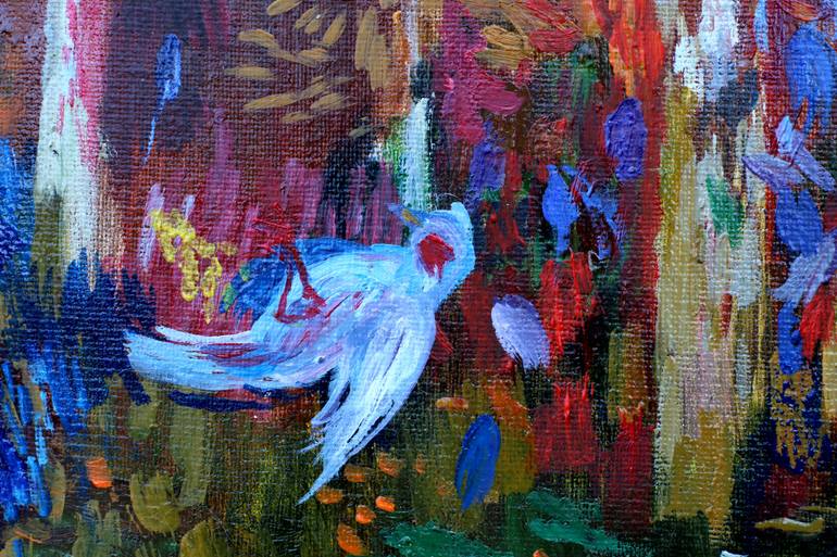 Original Figurative Fantasy Painting by Aurelija Kairyte-Smolianskiene
