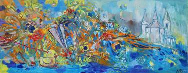 Original Impressionism Abstract Paintings by Aurelija Kairyte-Smolianskiene