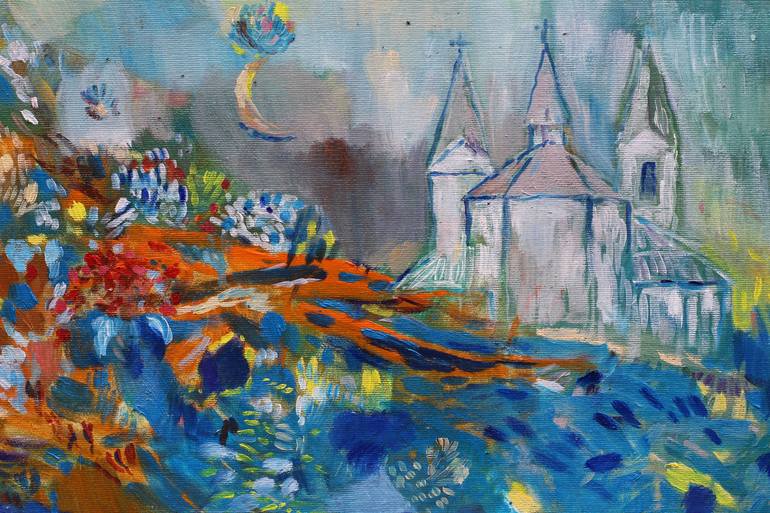 Original Impressionism Abstract Painting by Aurelija Kairyte-Smolianskiene