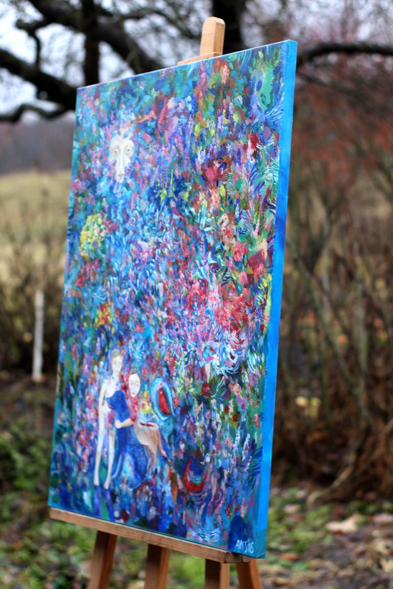 Original Impressionism Fantasy Painting by Aurelija Kairyte-Smolianskiene
