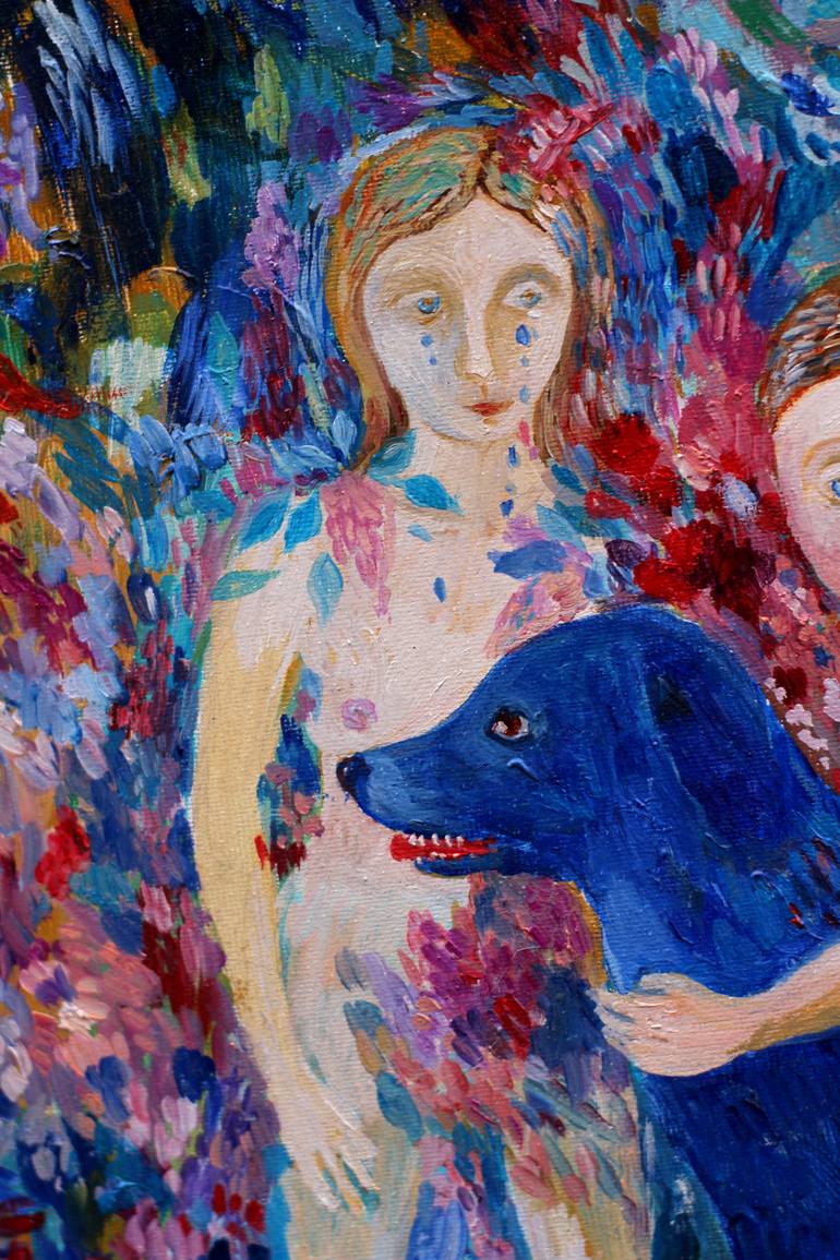 Original Impressionism Fantasy Painting by Aurelija Kairyte-Smolianskiene