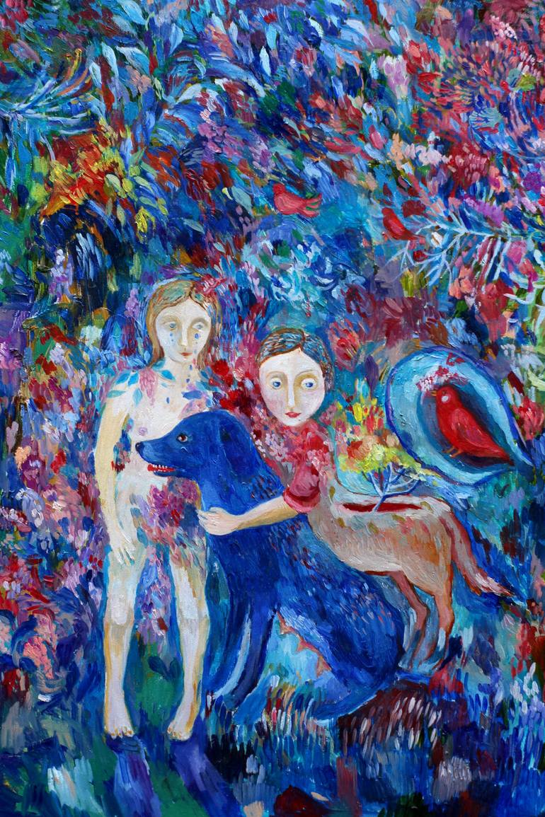 Original Impressionism Fantasy Painting by Aurelija Kairyte-Smolianskiene