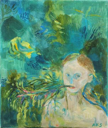 Print of Abstract Women Paintings by Aurelija Kairyte-Smolianskiene