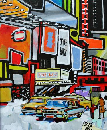Original Abstract Cities Paintings by Natalia Bessonova
