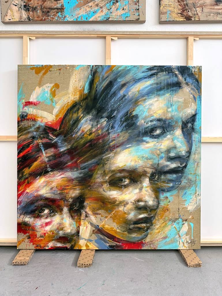 Original Contemporary People Painting by Mario Henrique