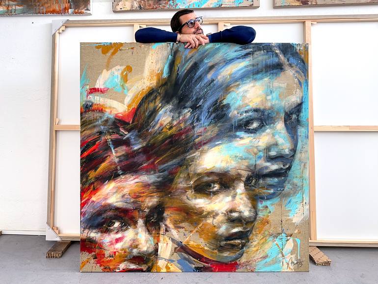 Original Contemporary People Painting by Mario Henrique