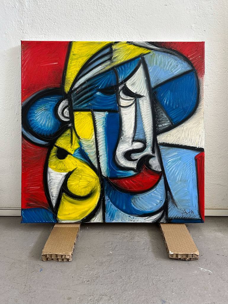 Original Abstract People Painting by Mario Henrique