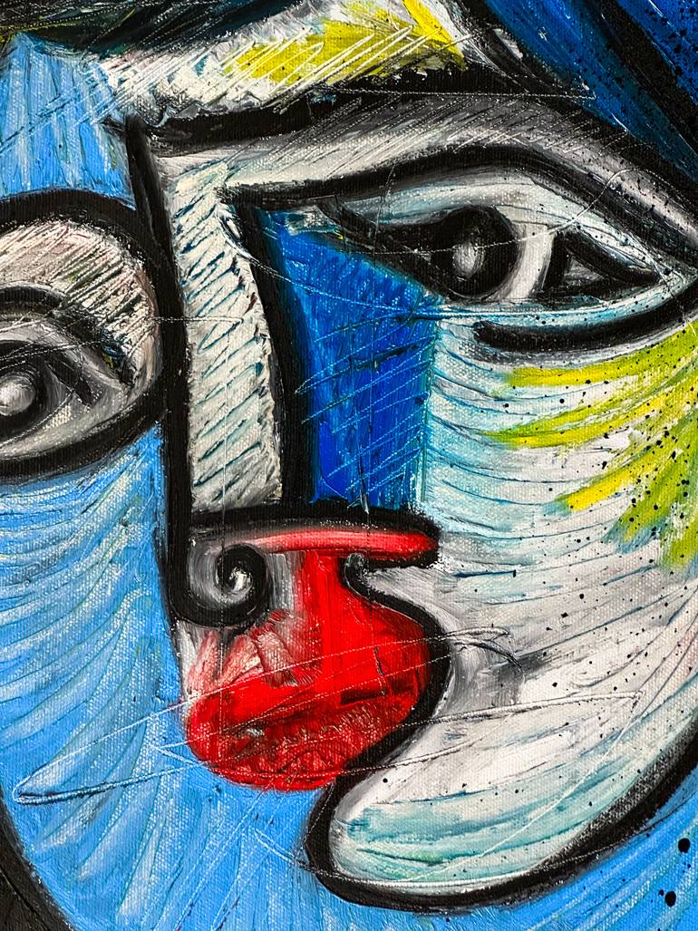 Original Expressionism People Painting by Mario Henrique