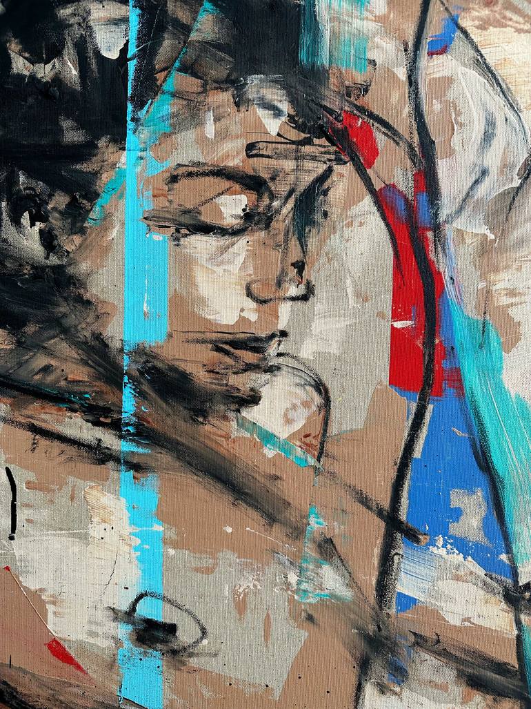 Original Expressionism People Painting by Mario Henrique