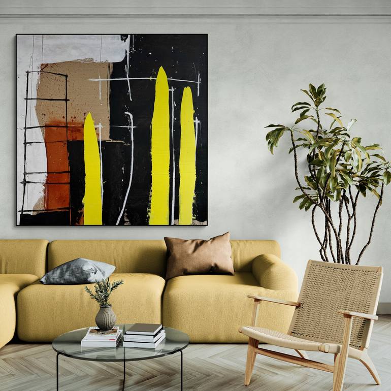 Original Expressionism Abstract Painting by Mario Henrique