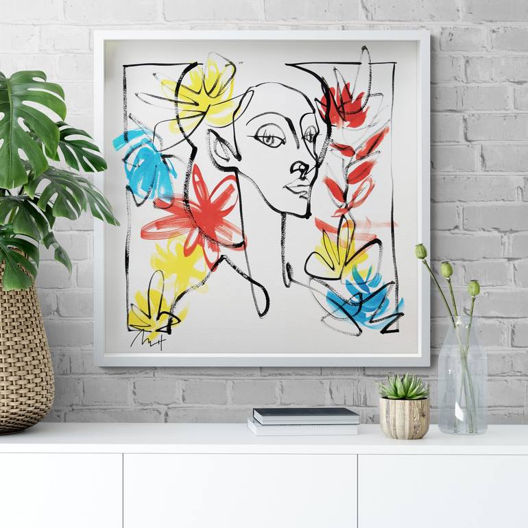 Original Expressionism People Painting by Mario Henrique