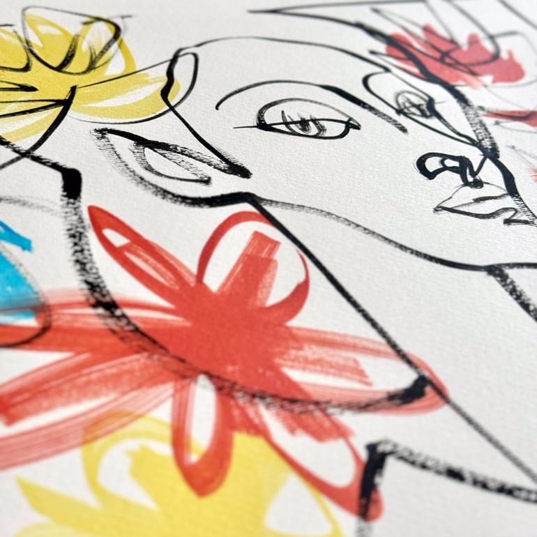 Original Expressionism People Painting by Mario Henrique