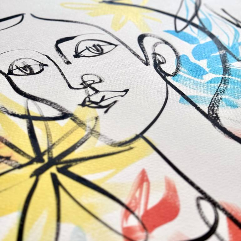 Original Expressionism People Painting by Mario Henrique