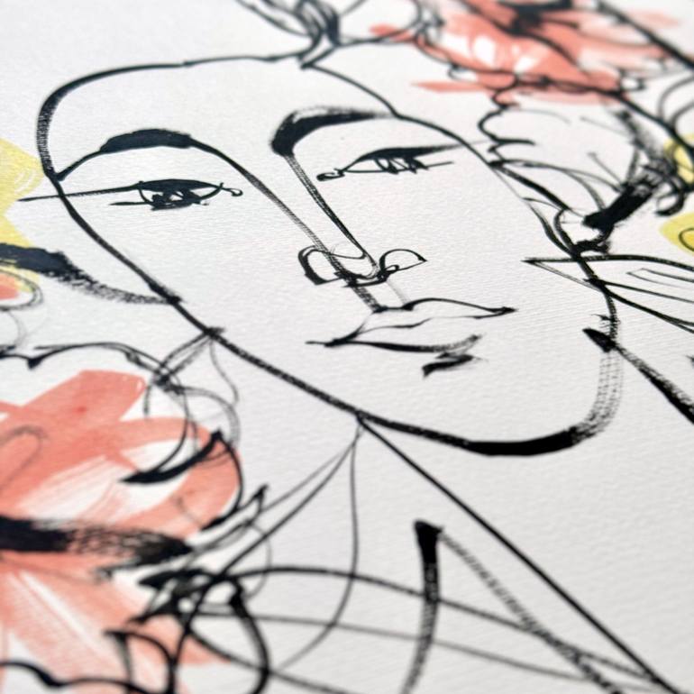 Original Expressionism People Painting by Mario Henrique