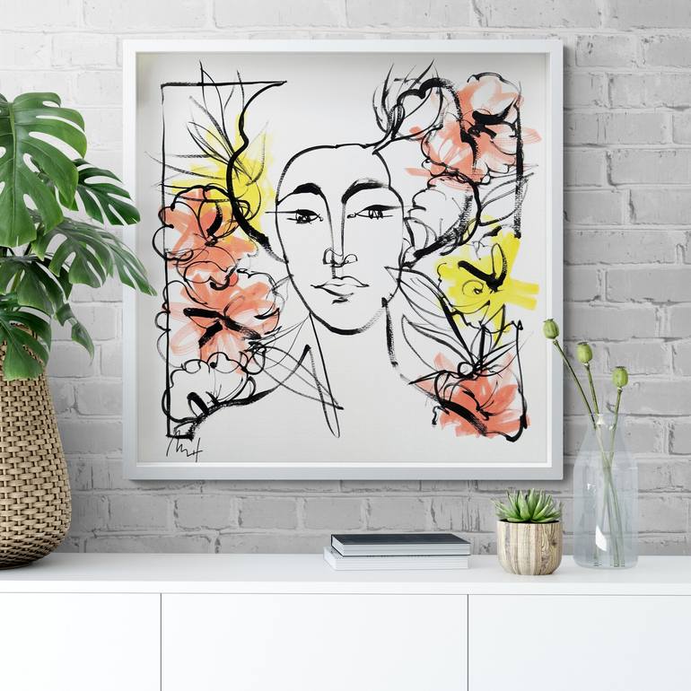 Original Expressionism People Painting by Mario Henrique