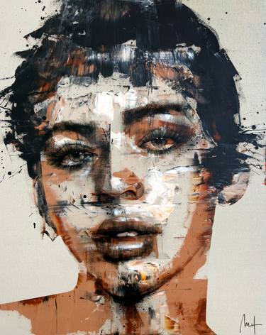 Original Expressionism Portrait Paintings by Mario Henrique