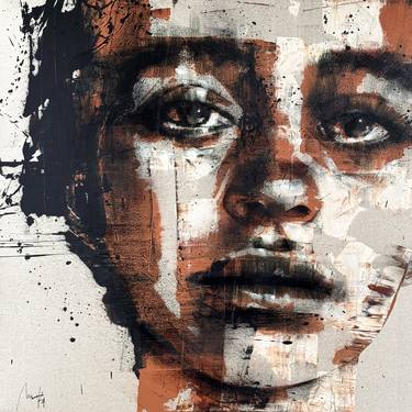 Original Expressionism Portrait Paintings by Mario Henrique