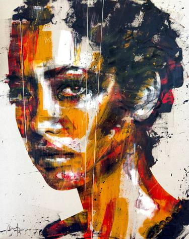 Original Expressionism Portrait Paintings by Mario Henrique