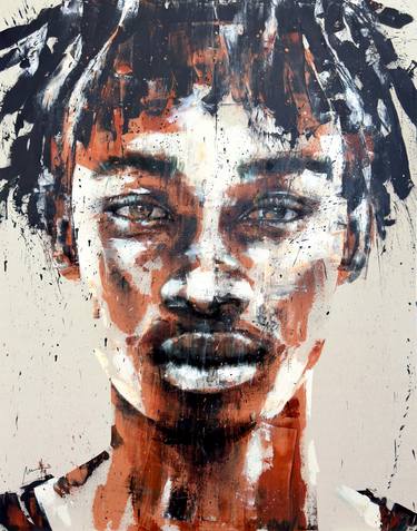 Original Expressionism Portrait Paintings by Mario Henrique